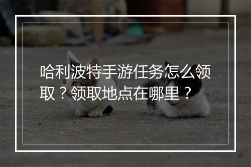 哈利波特手游任务怎么领取?领取地点在哪里?
