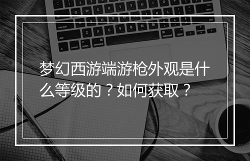 梦幻西游端游枪外观是什么等级的？如何获取？