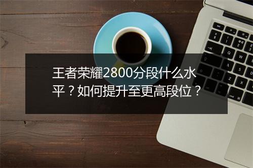 王者荣耀2800分段什么水平？如何提升至更高段位？