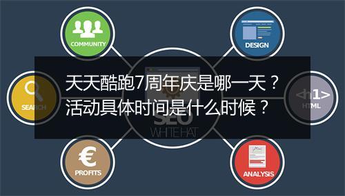 天天酷跑7周年庆是哪一天？活动具体时间是什么时候？