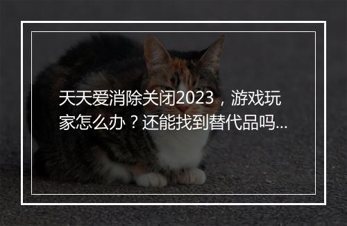 天天爱消除关闭2023，游戏玩家怎么办？还能找到替代品吗？