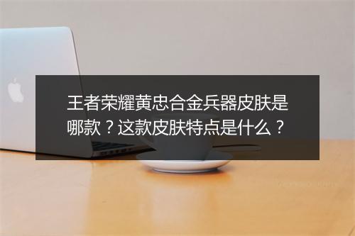 王者荣耀黄忠合金兵器皮肤是哪款？这款皮肤特点是什么？
