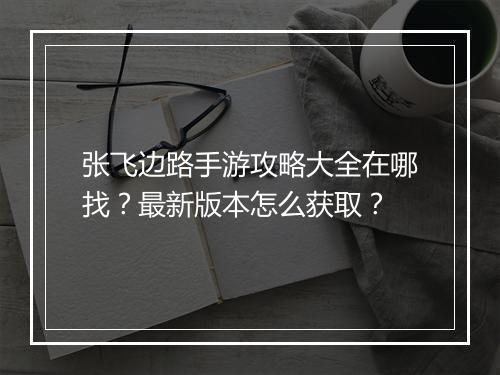张飞边路手游攻略大全在哪找？最新版本怎么获取？
