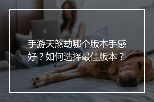 手游天煞劫哪个版本手感好？如何选择最佳版本？