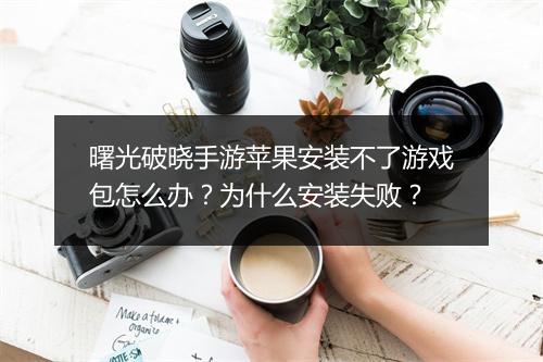 曙光破晓手游苹果安装不了游戏包怎么办?为什么安装失败?
