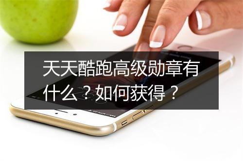 天天酷跑高级勋章有什么？如何获得？
