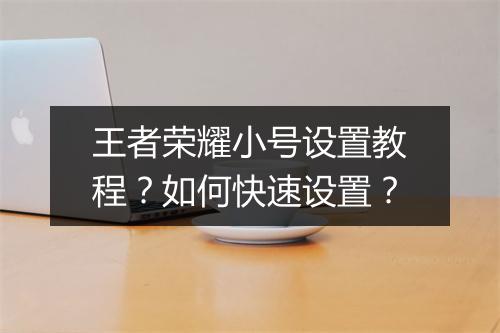 王者荣耀小号设置教程？如何快速设置？