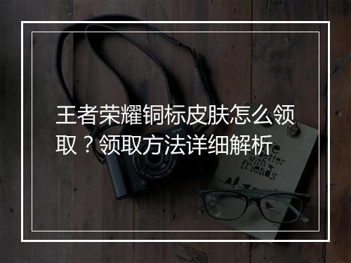 王者荣耀铜标皮肤怎么领取？领取方法详细解析