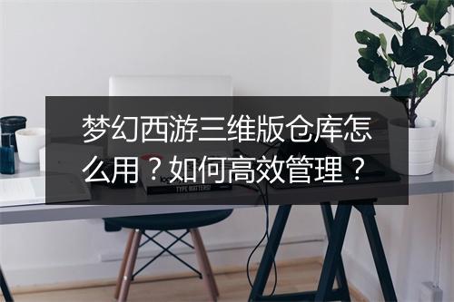 梦幻西游三维版仓库怎么用？如何高效管理？