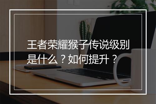 王者荣耀猴子传说级别是什么？如何提升？