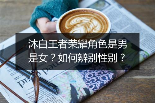沐白王者荣耀角色是男是女？如何辨别性别？