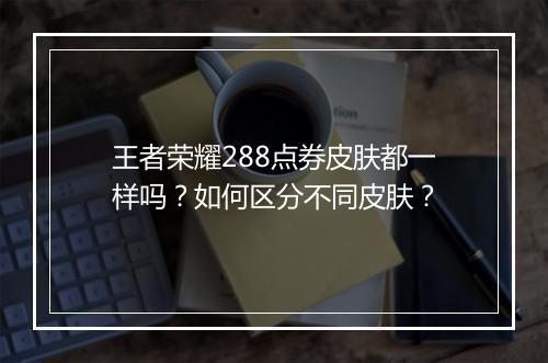 王者荣耀288点券皮肤都一样吗？如何区分不同皮肤？