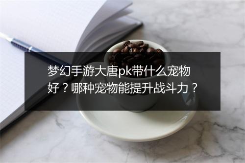 梦幻手游大唐pk带什么宠物好？哪种宠物能提升战斗力？