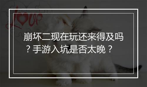 崩坏二现在玩还来得及吗？手游入坑是否太晚？