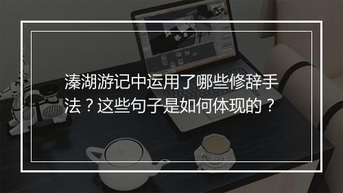 溱湖游记中运用了哪些修辞手法？这些句子是如何体现的？