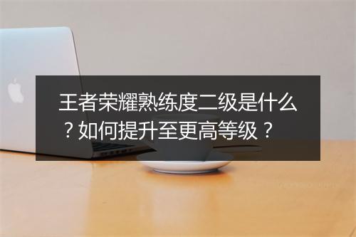 王者荣耀熟练度二级是什么？如何提升至更高等级？