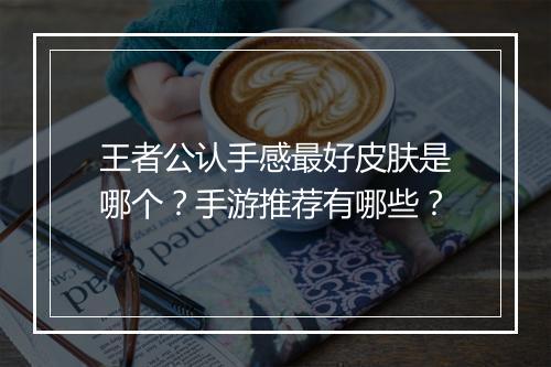 王者公认手感最好皮肤是哪个？手游推荐有哪些？