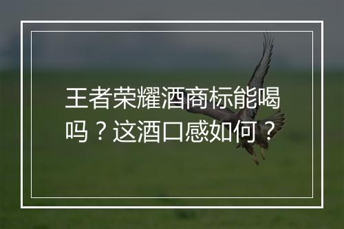 王者荣耀酒商标能喝吗？这酒口感如何？