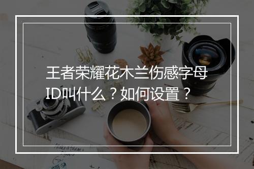 王者荣耀花木兰伤感字母ID叫什么？如何设置？