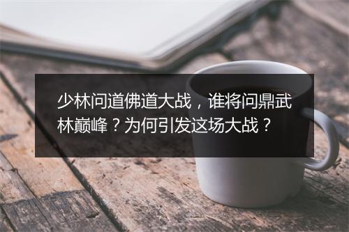 少林问道佛道大战，谁将问鼎武林巅峰？为何引发这场大战？
