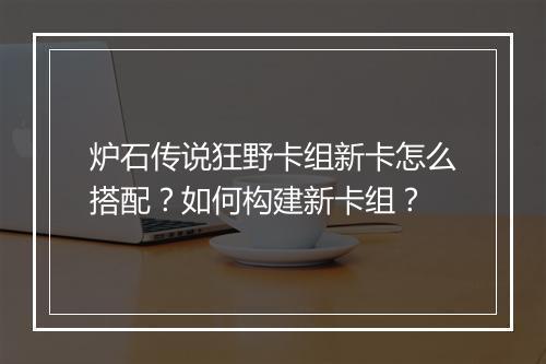 炉石传说狂野卡组新卡怎么搭配？如何构建新卡组？