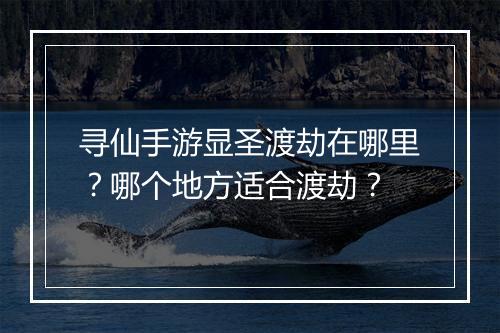 寻仙手游显圣渡劫在哪里？哪个地方适合渡劫？